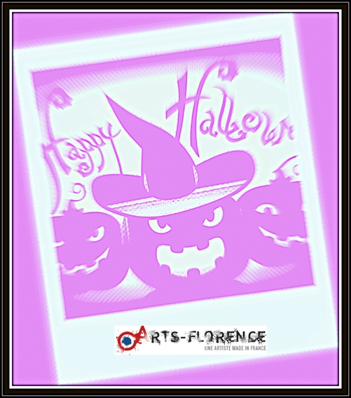 Halloween - joyeux halloween - toussaint - pop art - la vie en rose halloween-sérigraphie
